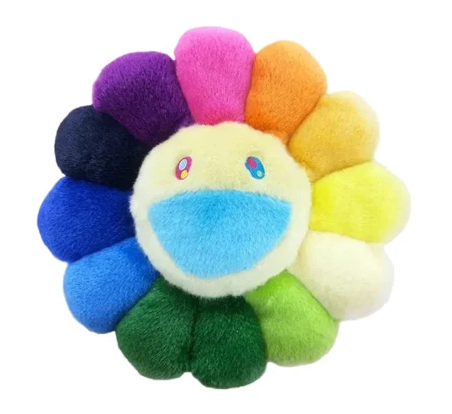 Takashi Murakami - Flower Cushion - 30 cm - rainbow & white