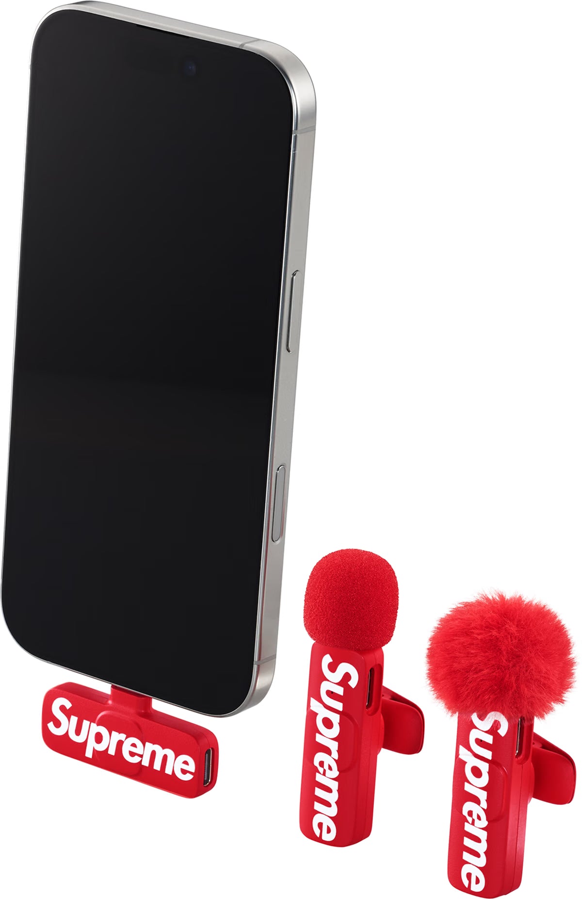 Supreme Mini Mics (Set of 2) Red