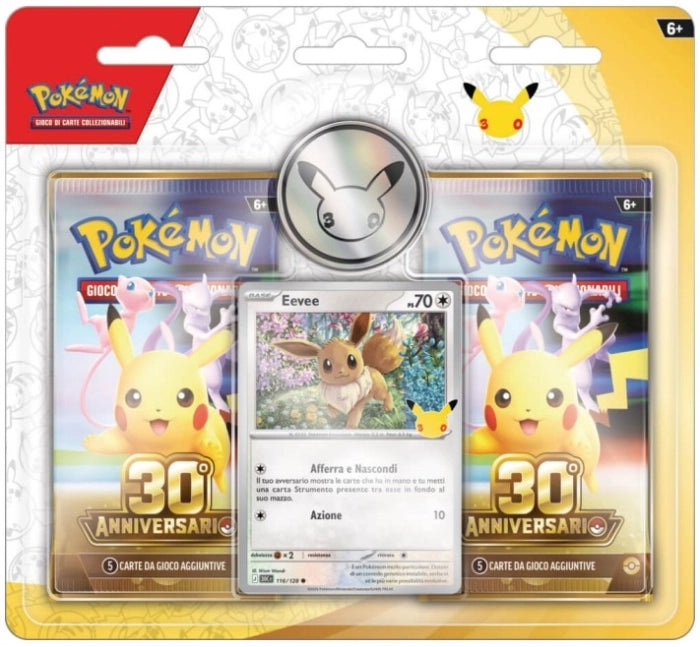 POKEMON - 30TH ANNIVERSARY - BLISTER DUE BUSTINE (ITA)