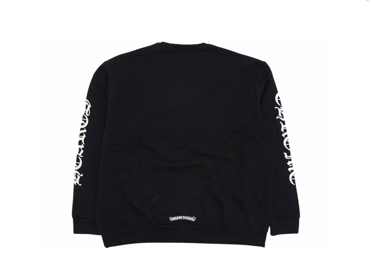 Chrome Hearts longsleeve con logo a cuori cromati L/S nera
