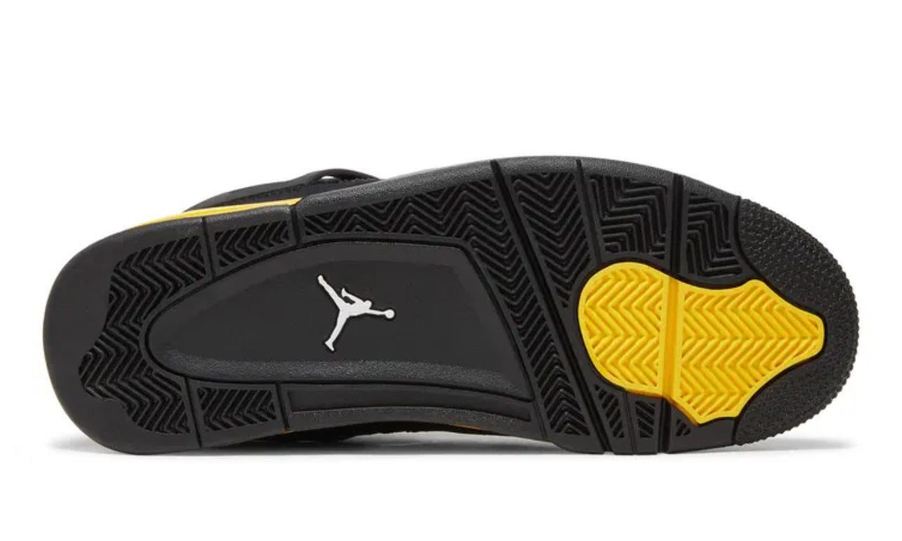Jordan 4 Retro Thunder Black Yellow
