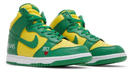 Nike SB Dunk High By Any Means - Brazil x Supreme