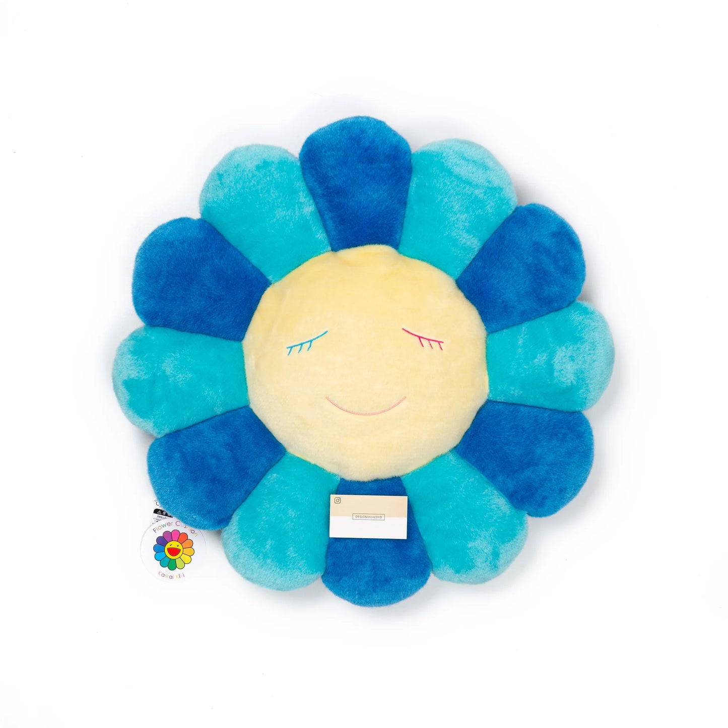 Takashi Murakami Flower Plush 30CM Blue/Turquoise/Yellow