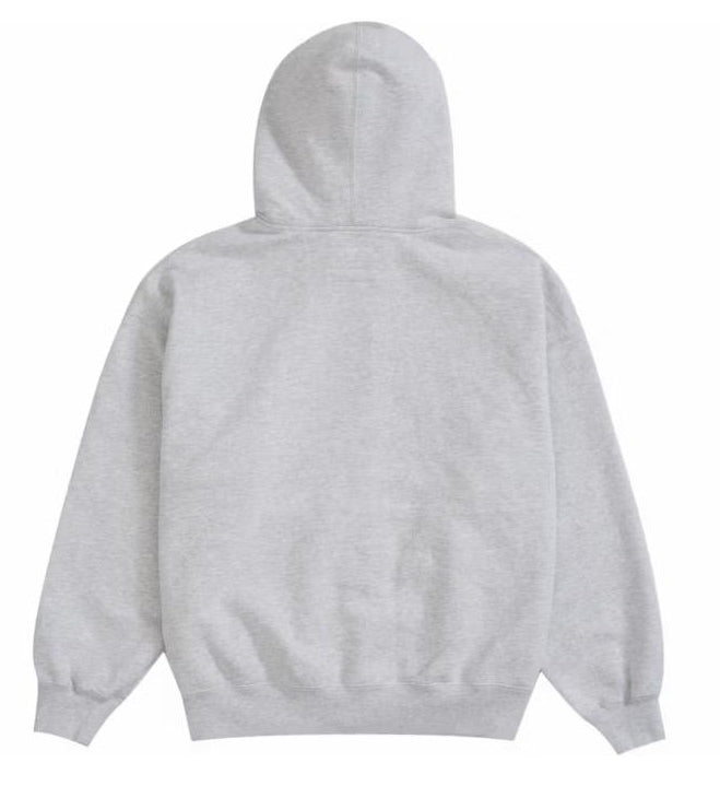 Felpa con cappuccio Supreme MM6 Maison Margiela Zip Up grigio cenere