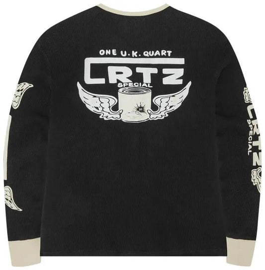 Corteiz Gasolina Waffle Long-Sleeve 'Nero'