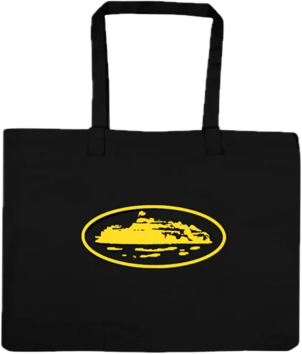 Corteiz Tote Bag Black Yellow