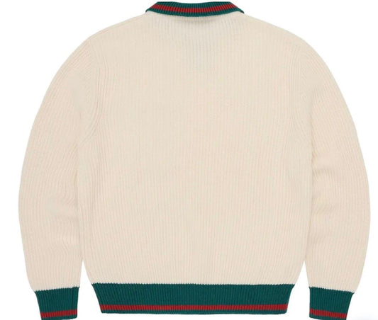 Corteiz Gianni Knit Polo Sweater Cream
