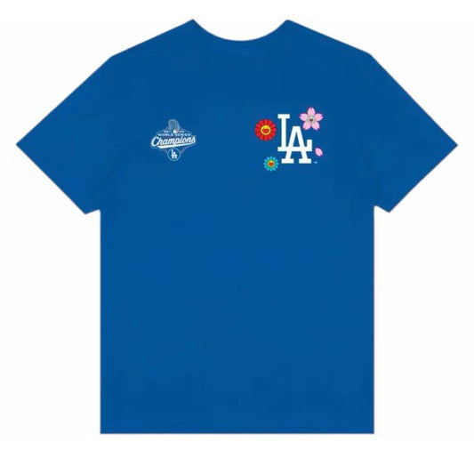 Maglietta Takashi Murakami Fanatics x Los Angeles Dodgers World Series 2025 Champs blu