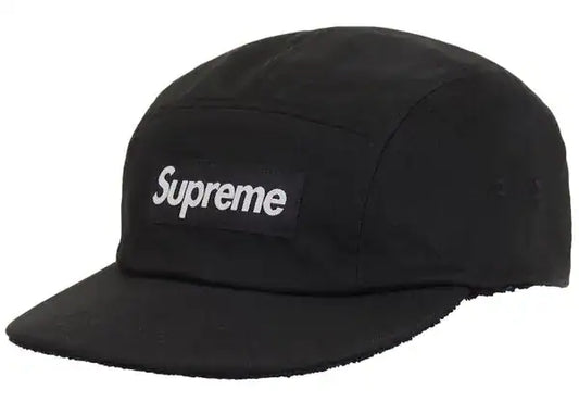 Supreme Reversible Terry Camp Cap Black