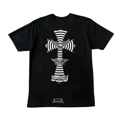 Maglietta a maniche corte Chrome Hearts x Foti x Yungblud Aerosmith, nera e bianca