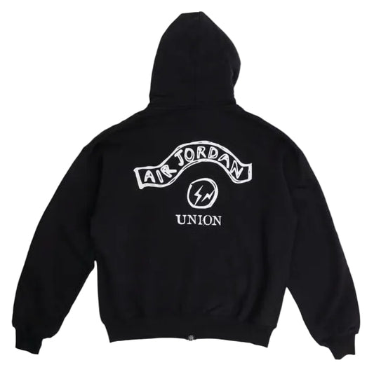 Jordan Full-Zip Hoodie x Union LA x Fragment Nero
