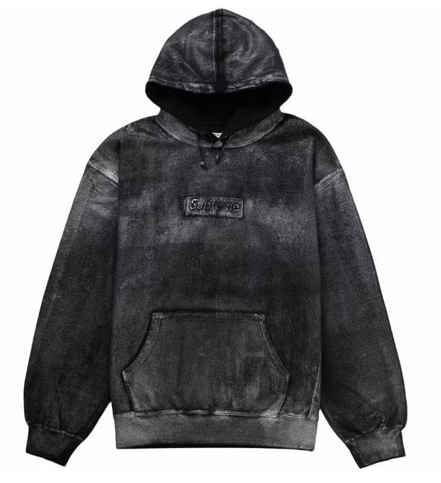 Felpa con cappuccio Supreme MM6 Maison Margiela Foil Box Logo nero