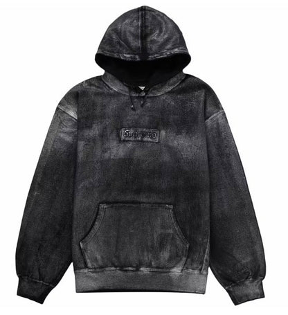Felpa con cappuccio Supreme MM6 Maison Margiela Foil Box Logo nero