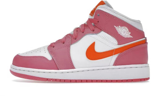 Jordan 1 Mid Pinksicle Safety Orange
