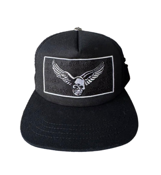 FOTI X YUNGBLUD X AEROSMITH TRUCKER HAT
"BLACK / WHITE"