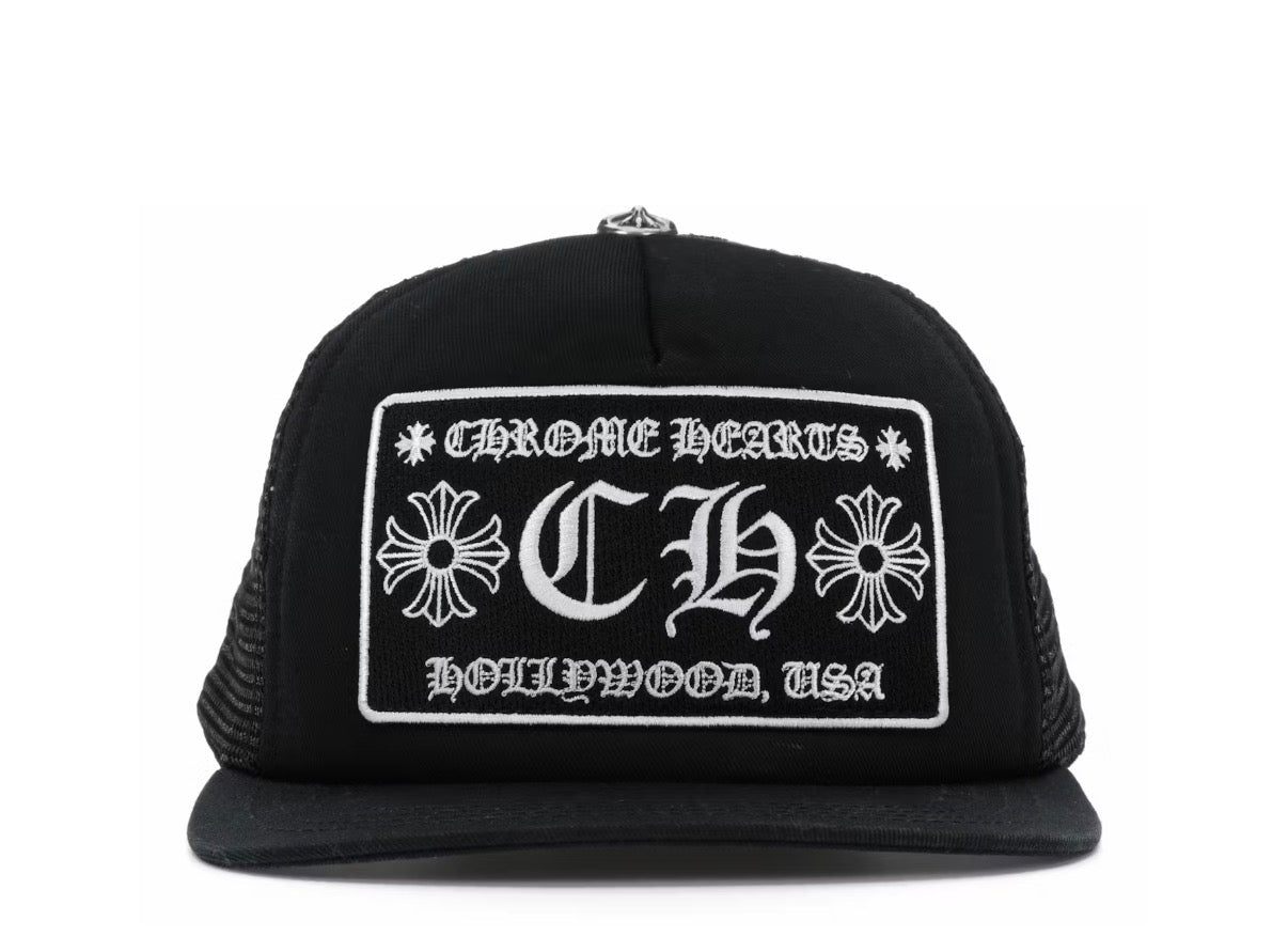 Cappello Chrome Hearts CH Hollywood
Trucker nero/nero
