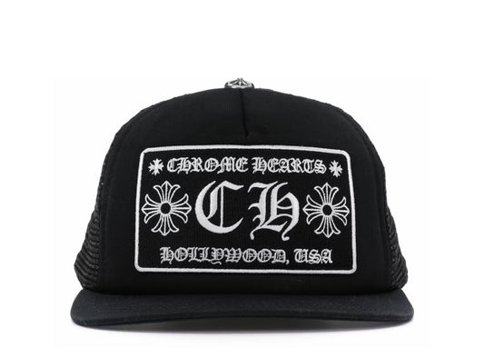 Cappello Chrome Hearts CH Hollywood
Trucker nero/nero