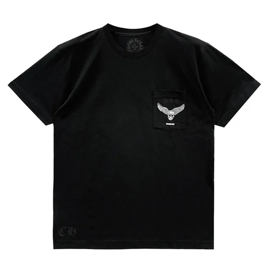 Maglietta a maniche corte Chrome Hearts x Foti x Yungblud Aerosmith, nera e bianca