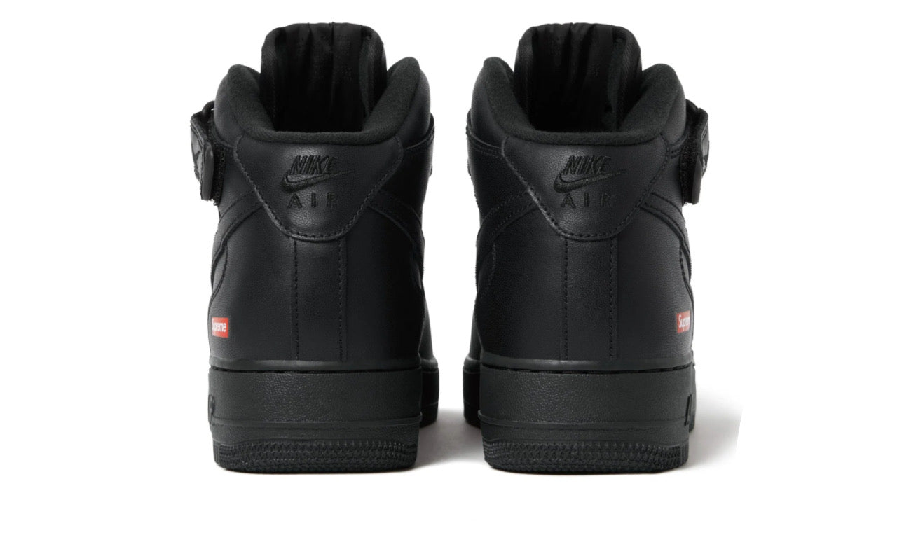 Air Force 1 Mid Supreme Black