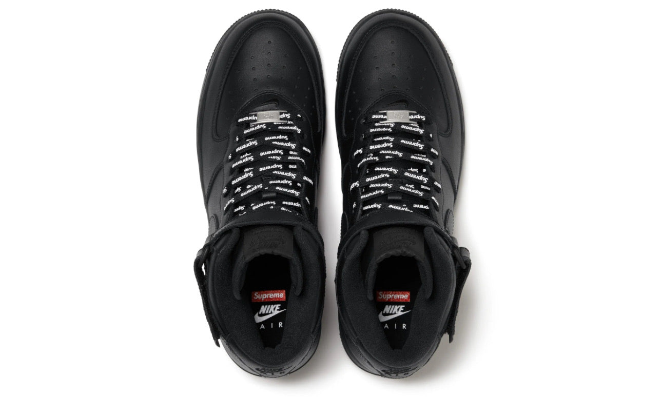 Air Force 1 Mid Supreme Black