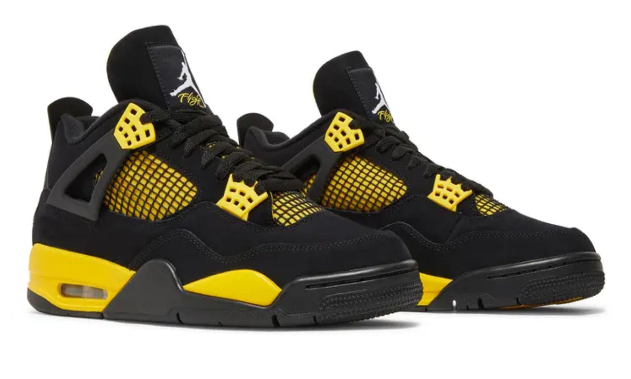 Jordan 4 Retro Thunder Black Yellow