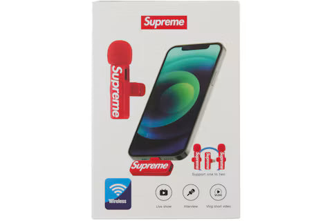 Supreme Mini Mics (Set of 2) Red