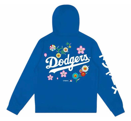 Felpa con cappuccio Takashi Murakami Fanatics x Los Angeles Dodgers World Series 2025 Champs blu