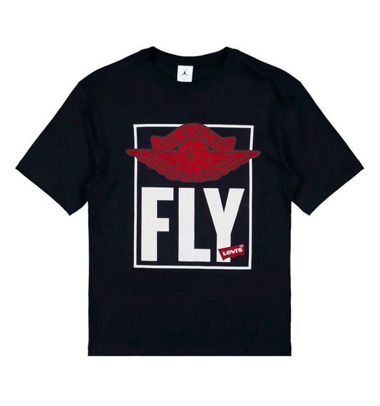 T-shirt Nike Jordan x Levi's S/S Nera