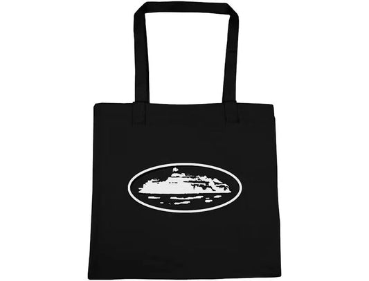 Corteiz Alcatraz Tote Bag Black White