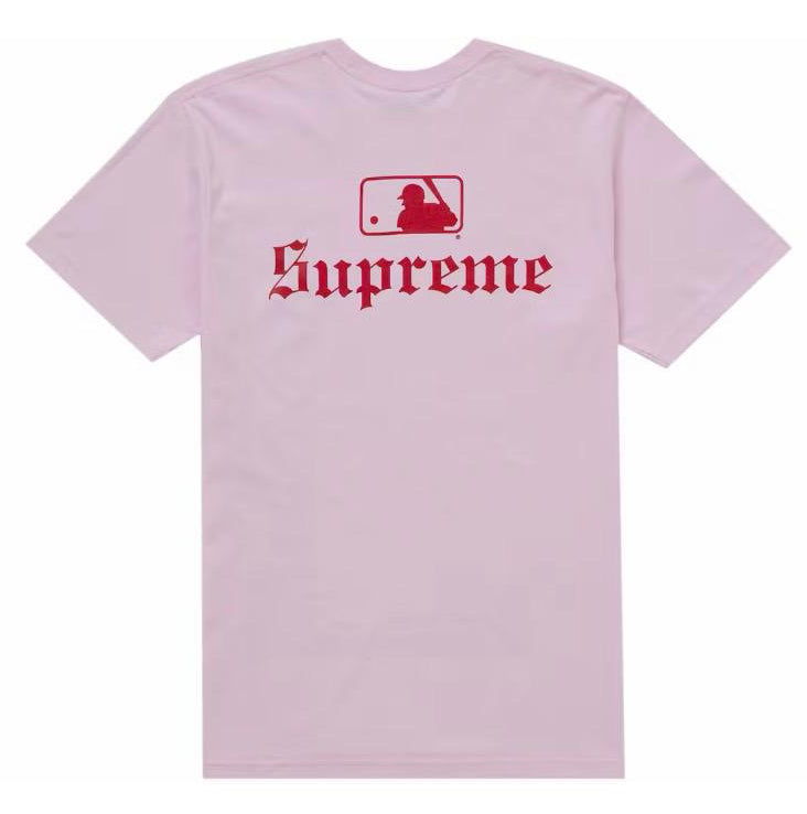 T-shirt Supreme MLB Teams Sox Rosa chiaro