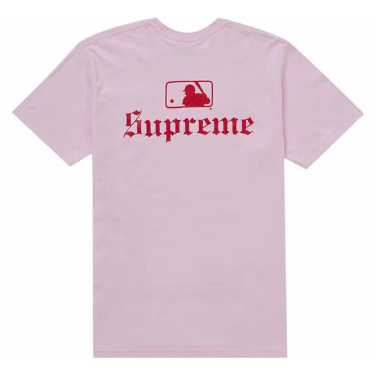 T-shirt Supreme MLB Teams Sox Rosa chiaro