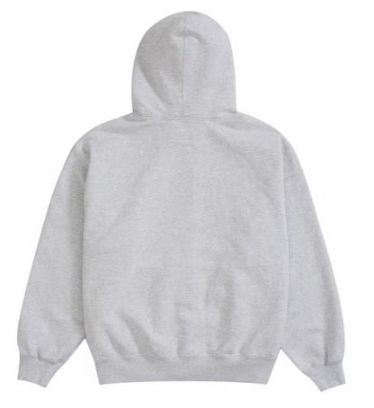 Felpa con cappuccio Supreme MM6 Maison Margiela Zip Up grigio cenere