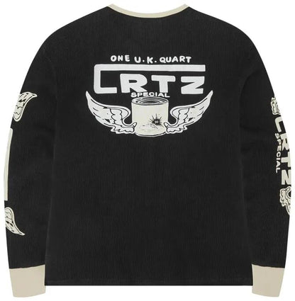 Corteiz Gasolina Waffle Long-Sleeve 'Nero'