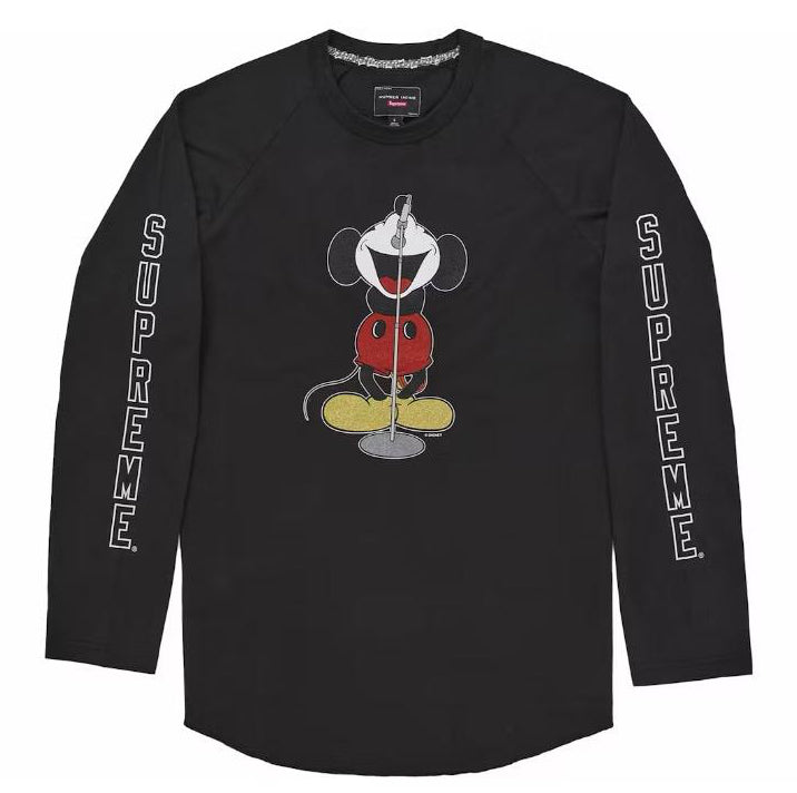 Maglia Supreme Number (N) Nine Mickey Raglan L/S nera