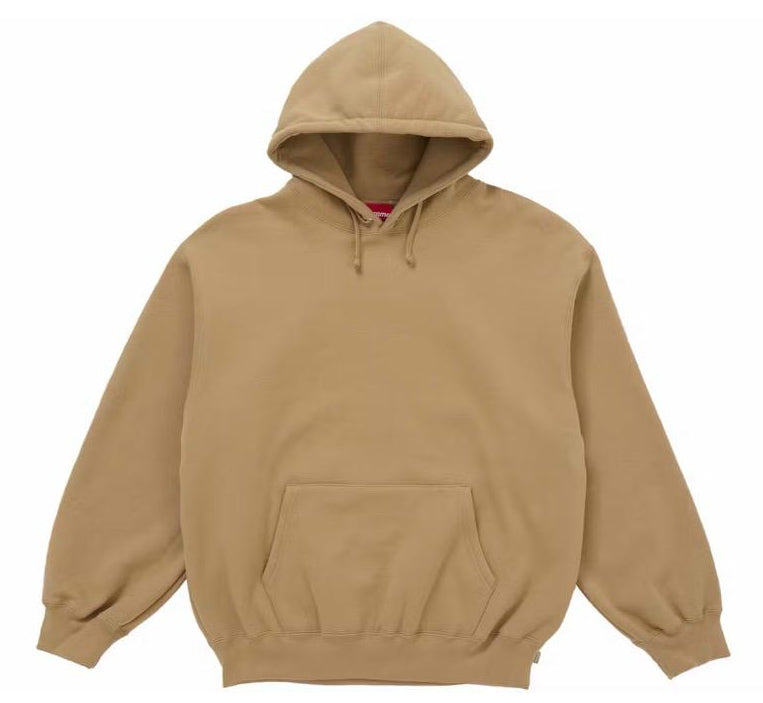 Felpa con cappuccio Supreme Satin Appliqué (FW25) Marrone