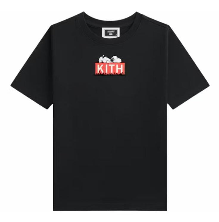 Kith x Peanuts Cuccia per Cani Maglietta Logo Classico Nero