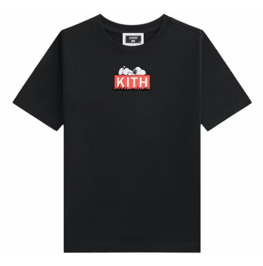 Kith x Peanuts Cuccia per Cani Maglietta Logo Classico Nero