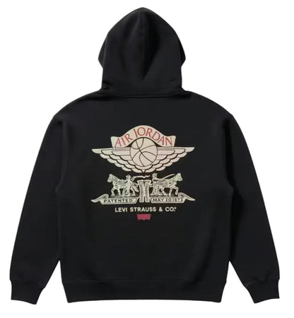 Felpa con cappuccio Nike Jordan x Levi's Full Zip nera